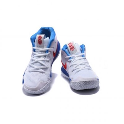 Nike Erkek Kyrie 4 Beyaz / Mavi / Kırmızı Basketbol Ayakkabısı Türkiye - 30IVV95P